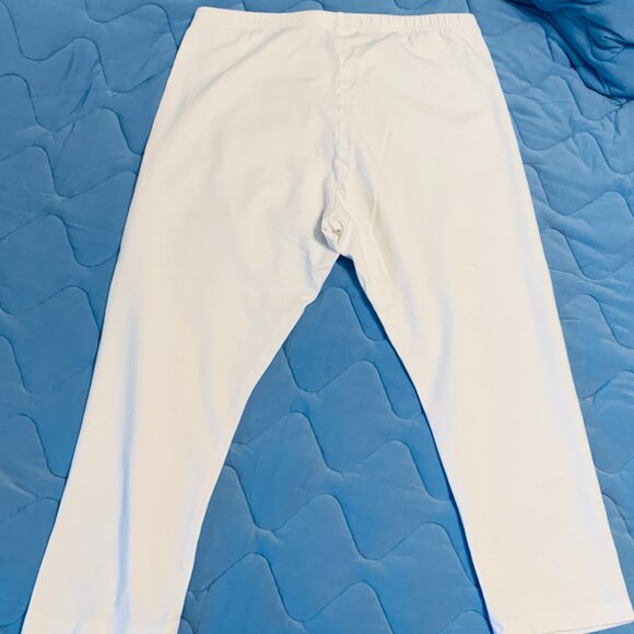J Jill White Stretch Capris Leggings Size M - Picture 2 of 8